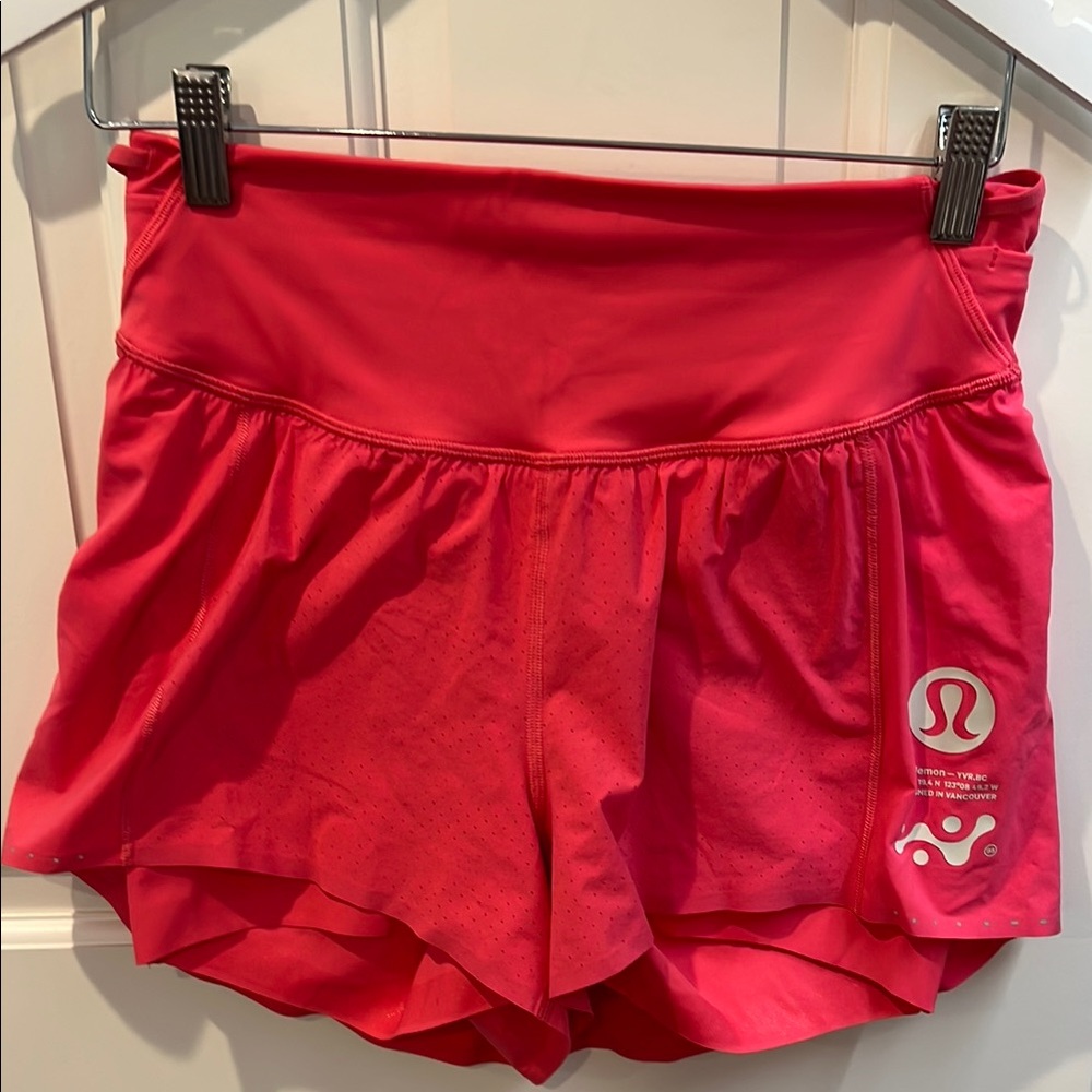 lululemon athletica Women's Pink Running Shorts
